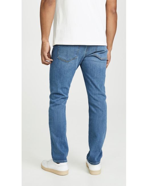PAIGE Blue Federal Transcend Vintage Slim Straight Jeans for men