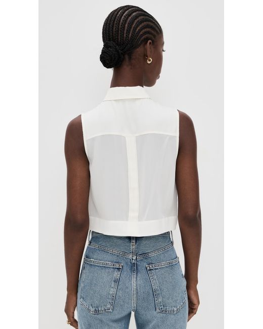 Hevron Blue Vera Top