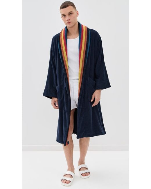 Paul Smith Blue Stripe Robe for men