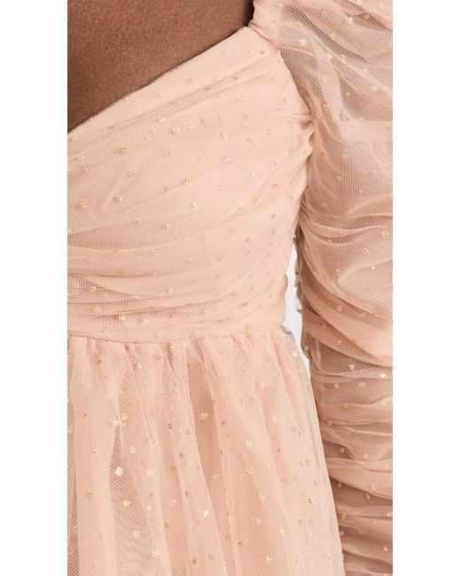 Zimmermann Pink Tulle Ruched Mini Dress