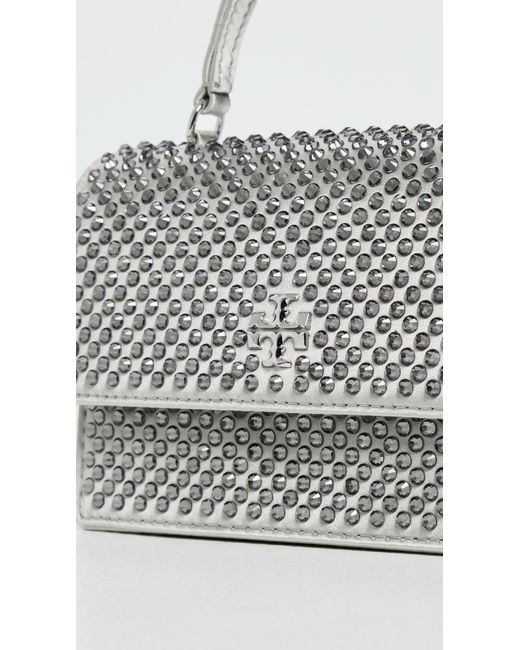 Tory Burch Multicolor Kira Satin Embellished Mini Top Handle Bag