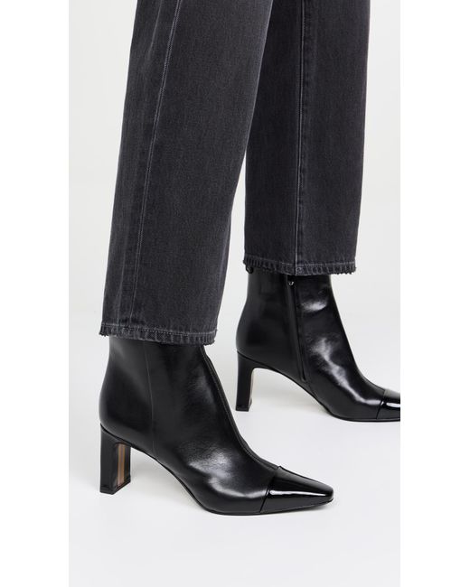 Sam Edelman Black Saige 2 Cap Toe Booties