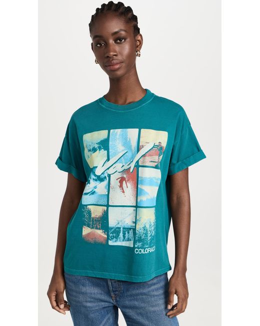 Girl Dangerous Gir Dangerou Vai Boyfriend Tee in Blue Lyst