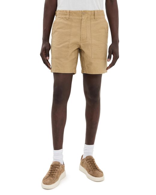 Taylor Stitch Natural Surplus Shorts for men