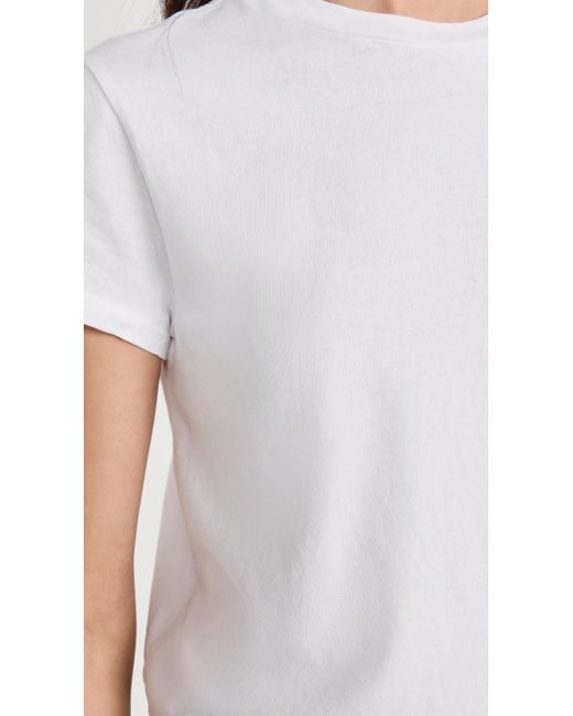 Agolde White Adine Shrunken Tee