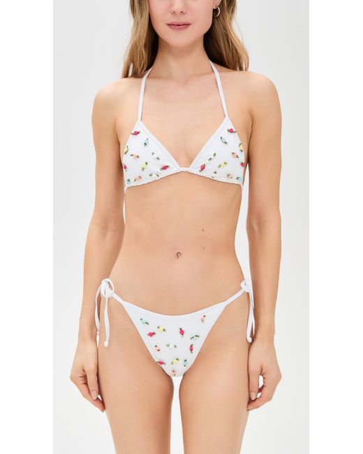 LSPACE Black Aspen Triangle Bikini Top