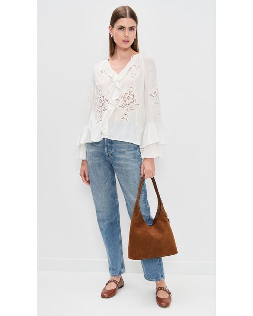 Ba&sh White Omar Blouse