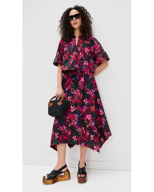 Ulla Johnson Red Suri Blouse
