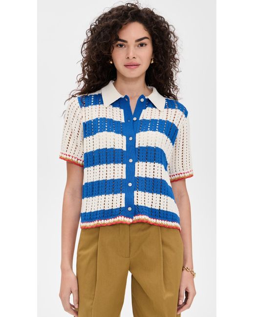 De Loreta Blue Guatemala Blouse