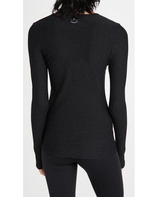 Beyond Yoga Black Classic Crew Pullover