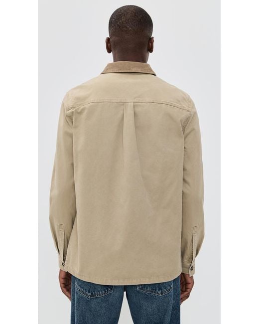 Barbour Natural Lenker Regular Twill Overshirt for men