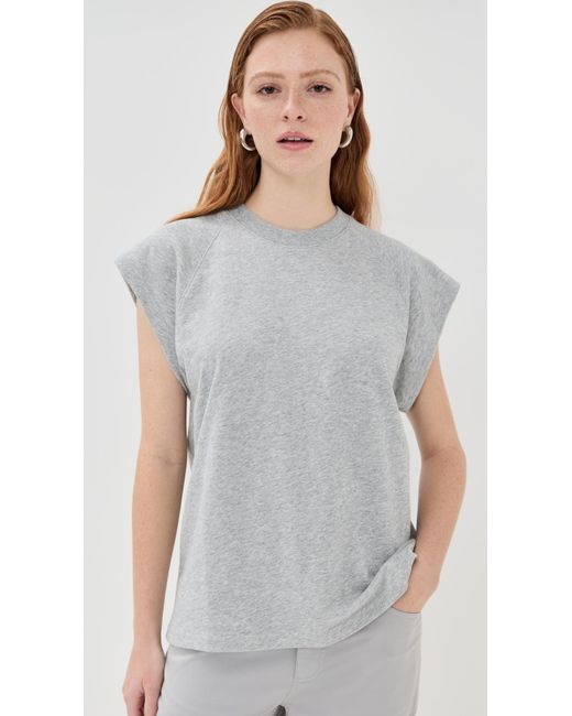 Tibi Multicolor Lightweight Sweatshirting Sleeveless Easy Top