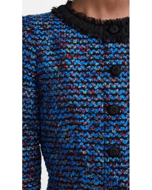 Saloni Blue Alicia Dress