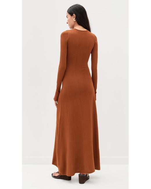 Solid & Striped Brown The Dora Dress