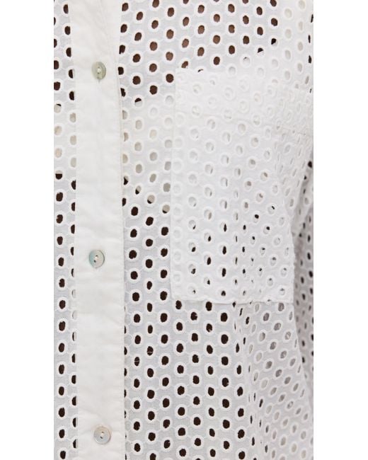 Solid & Striped White The Bronte Button Down