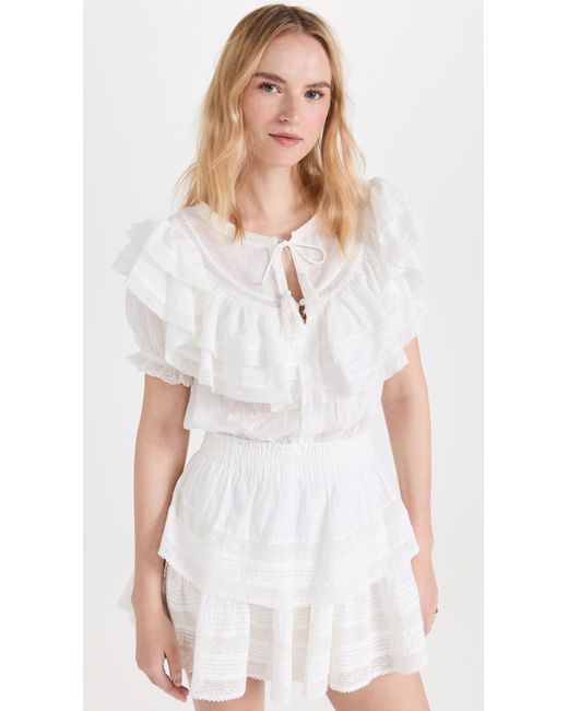 LoveShackFancy White Liv Dress
