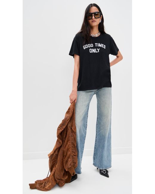 R13 Black Good Times Only Boy Tee