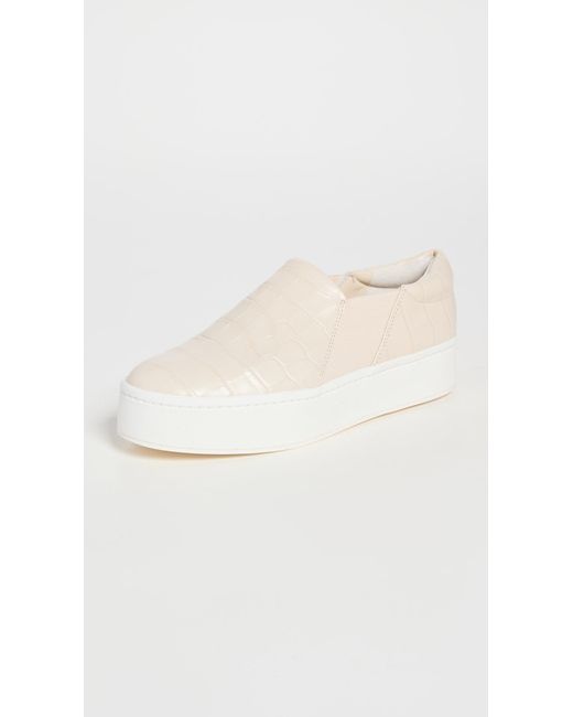vince white slip on sneakers