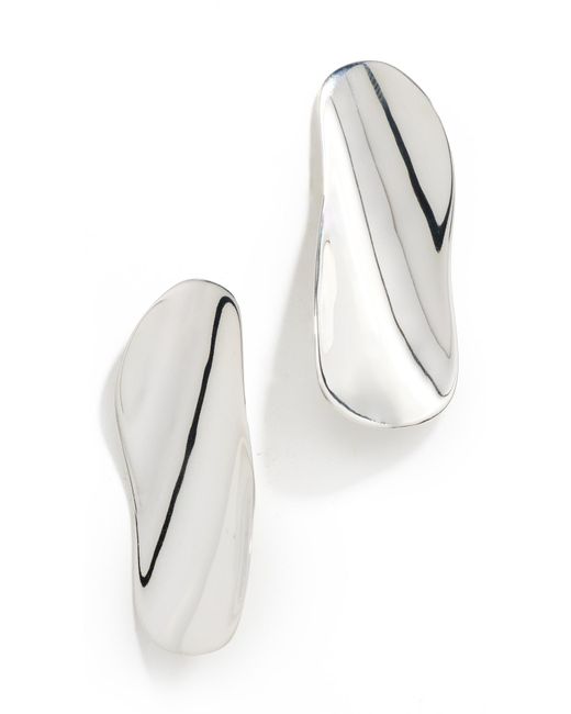 Agmes White Max Earrings