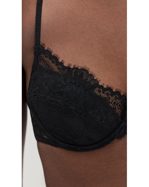 Natori Black Fleur Lightly Lined Underwire Bra