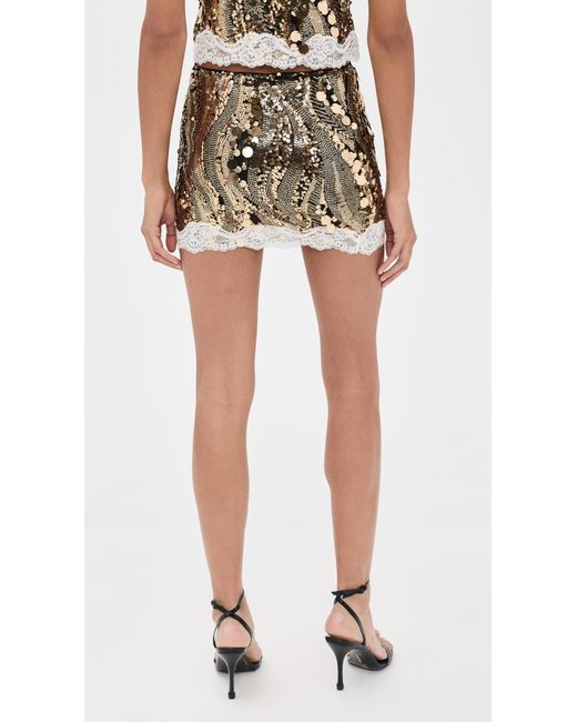 Bailey Rose Black Sequin Miniskirt
