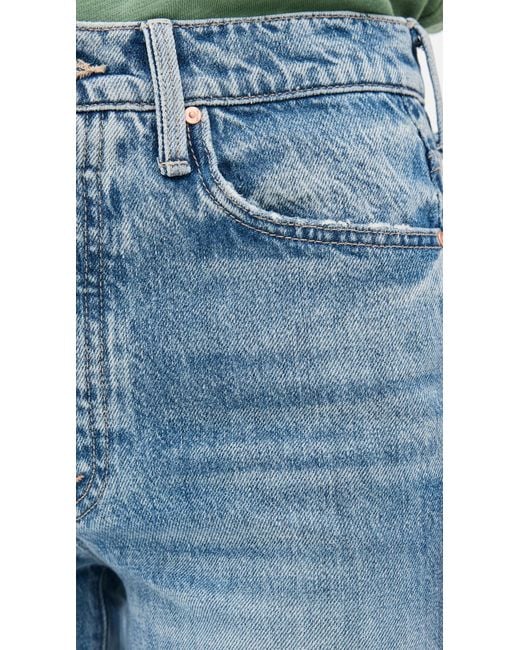 Mother Blue The Rambler Sneak Jeans