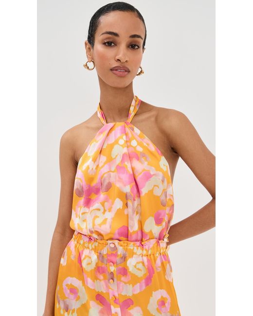 Figue Orange Florentine Top