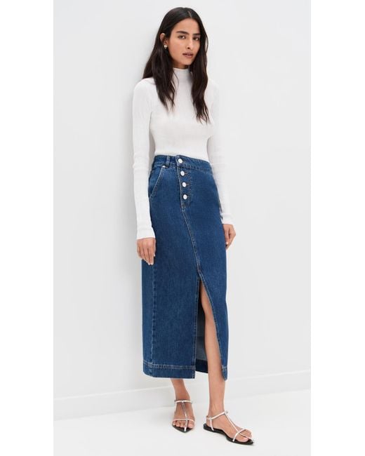 ALIGNE Blue Asher Denim Skirt