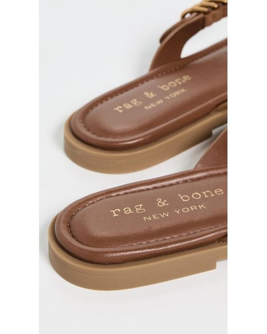 Rag & Bone Black Gia Thong Sandals