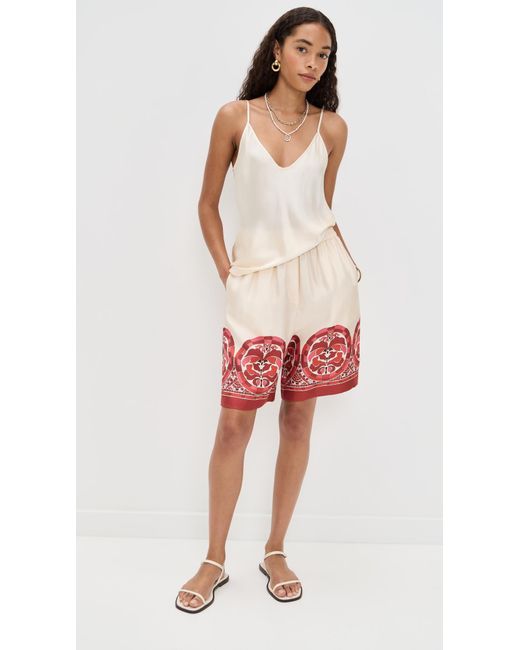 LaDoubleJ Red Palazzo Shorts