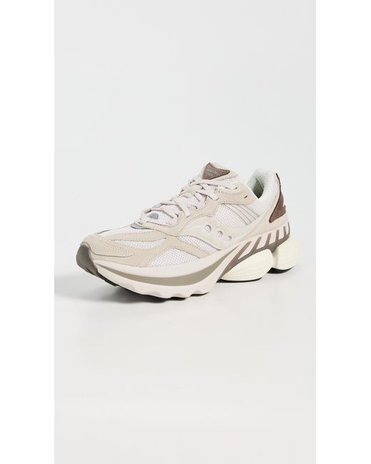 Saucony White Grid Nxt Sneakers
