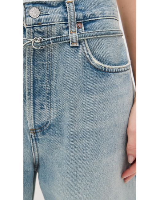 Agolde Blue Emmi Shorts