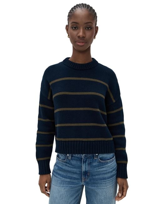 Jenni Kayne Blue Chloe Crewneck Sweater