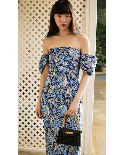 Kika Vargas Blue Adele Dress