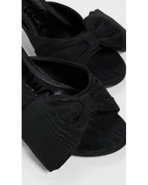 Sam Edelman Black Ragan Bow Mules