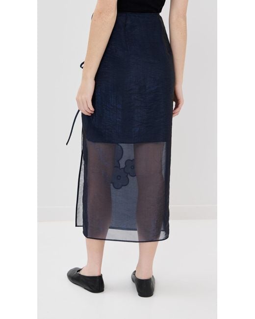Cecilie Bahnsen April Skirt in Blue | Lyst