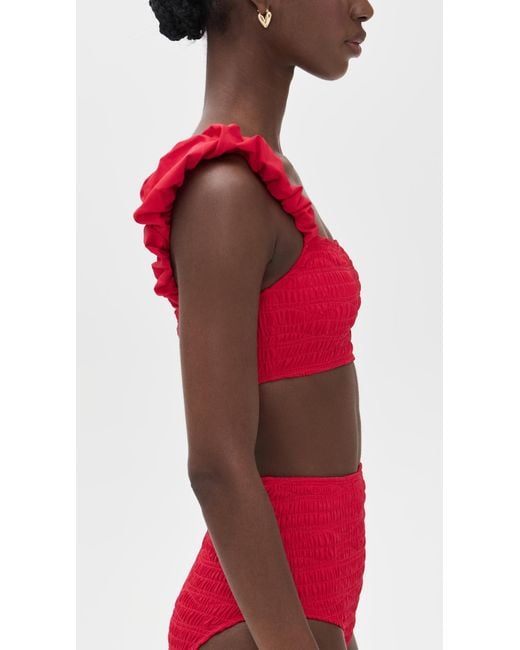 Sea Red Selma Solid Bikini Top