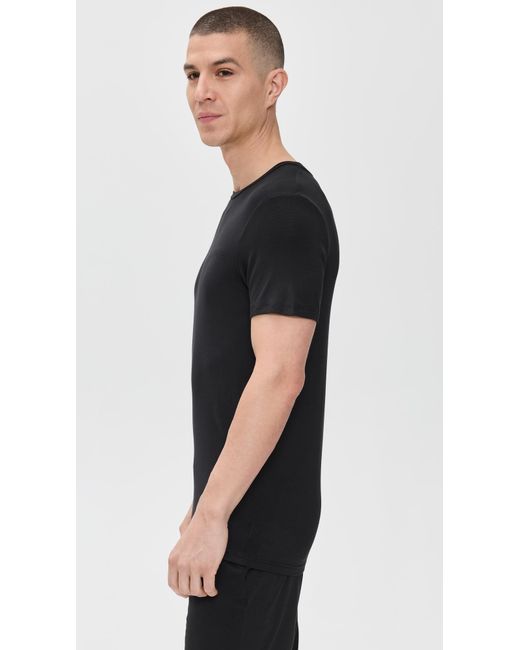 Calvin Klein Black Ultra Soft Modal Sleep Crew Neck T-Shirt for men