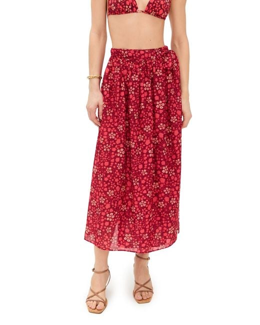Ulla Johnson Red Suri Coverup