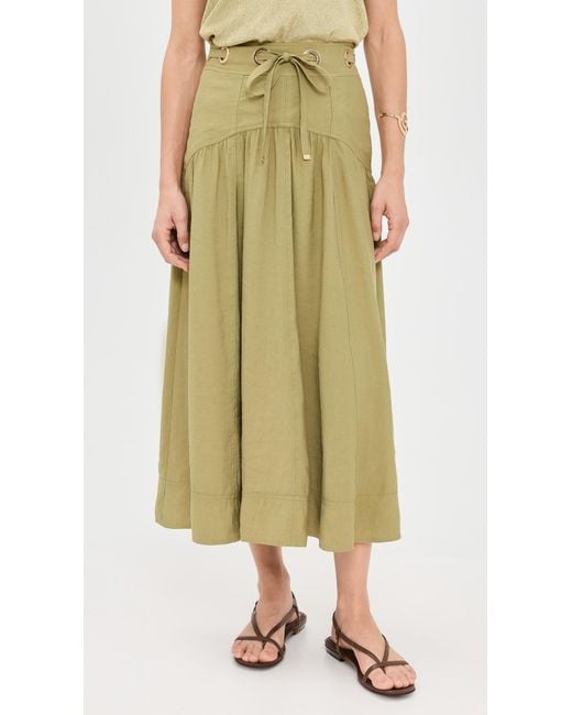 Ba&sh Green Donia Skirt