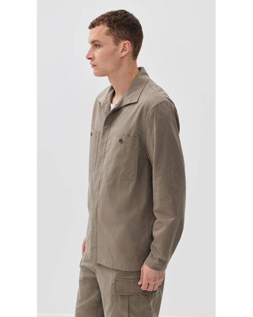Jonathan Simkhai Brown Sean Shirt Jacket for men