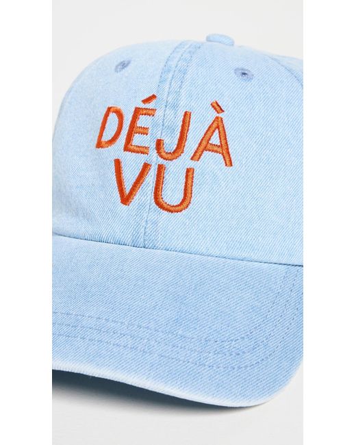 Clare V. Blue Denim Baseball Cap
