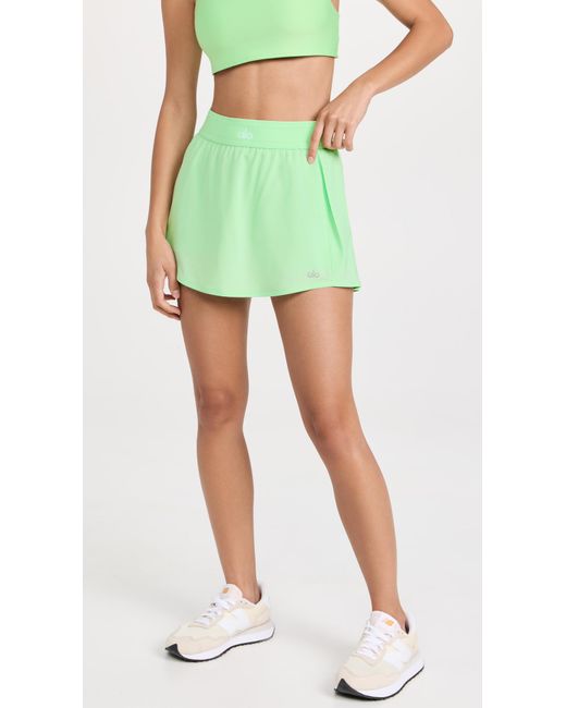 Alo Yoga Synthetic Match Point Tennis Skirt in Green Lyst