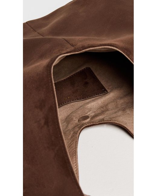 JW PEI Brown Dara Faux Suede Hobo Bag