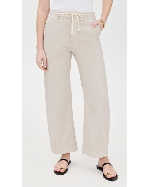 PAIGE White Arellia Ankle Jeans With Tie