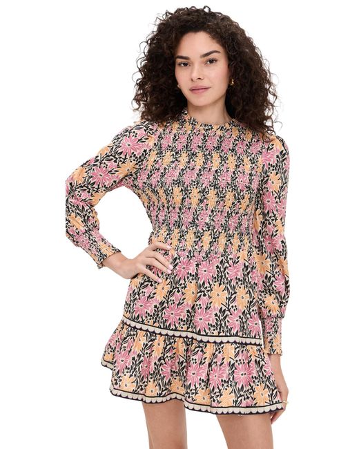 Saylor Multicolor Darla Floral Batik Mini Dress