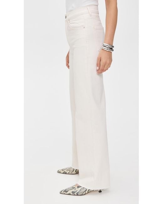 Le Jean White Column Jeans