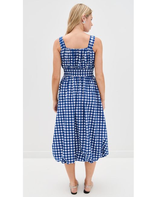 Sea Blue Neci Gingham Tank Dress