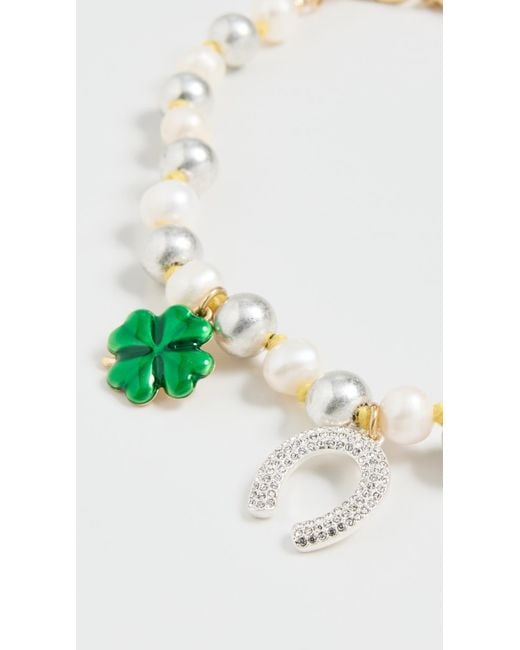 Clare V. White Bonne Chance Necklace