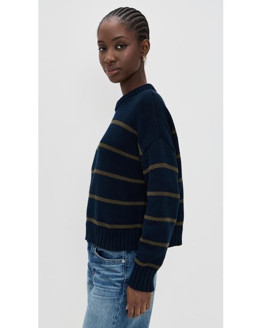 Jenni Kayne Blue Chloe Crewneck Sweater